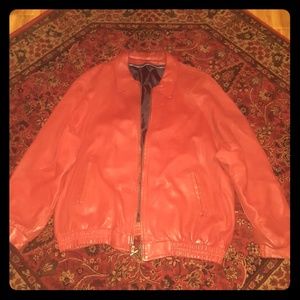 Men's Leather BomberJacket XL $185 or Best Offer
